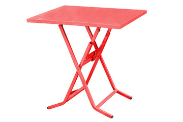 Steel folding table