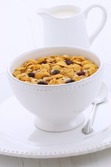Delicious organic muesli cereal