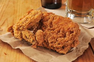 Fried chicken and beer