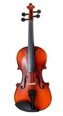 Fototapeta na wymiar classical wooden fiddle isolated on white