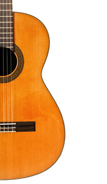 half of classical acoustic guita