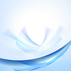 Abstract blue wave background