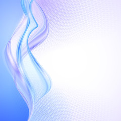 Naklejka premium Abstract blue wave background