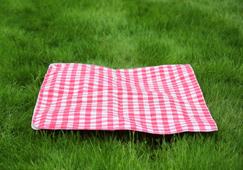 Picnic  Retro Tablecloth on Green Grass