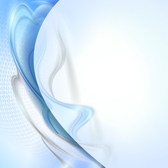 Abstract blue wave background