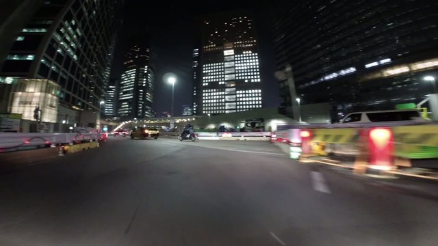 Twilight drive of Tokyo