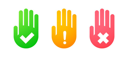 Hand icon set