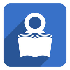 reading room flat icon