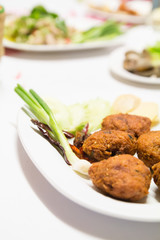 Thai  deep fried spicy minced pork