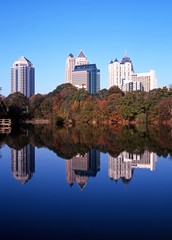 Skyscrapers with reflection, Atlanta, USA © Arena Photo UK