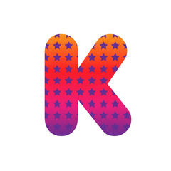 Abstract alphabet vector