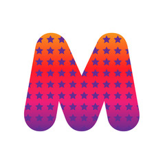 Abstract alphabet vector