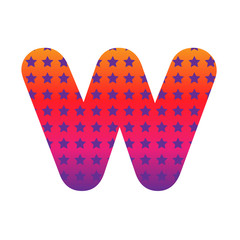 Abstract alphabet vector