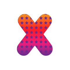 Abstract alphabet vector