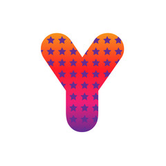 Abstract alphabet vector