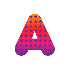 Abstract alphabet vector