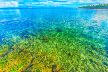 Sea of emerald green, Okinawa