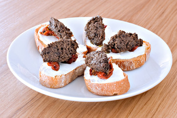 Tapenade. Tapas. Toast