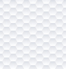 White hexagons seamless pattern. Vector eps10