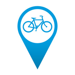 Icono localizacion simbolo bicicleta © teracreonte