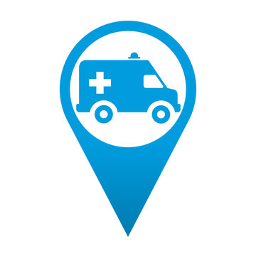 Icono localizacion simbolo ambulancia