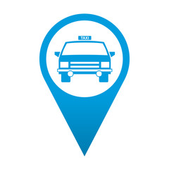 Icono localizacion simbolo taxi