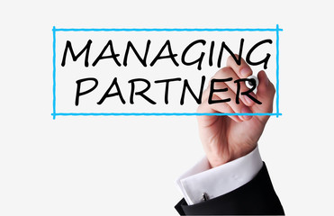 Managing partner text on transparent background