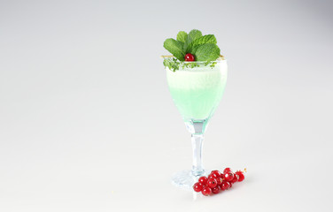 Delicious green cocktail