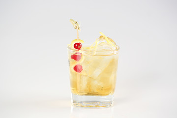 Small glass with cocktail