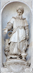 Venice - prophet Aron in church Santa Maria del Rosario