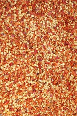 Milled Chili Pepper Flakes Macro Texture Background, XXXL