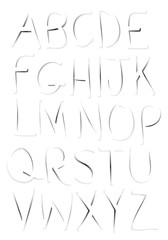Ghostly Fonts Vector A to Z Alphabets