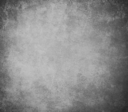 Fototapeta Black scratched grunge stucco wall background or texture