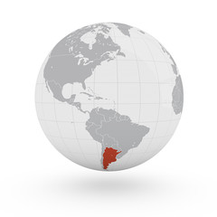 Mappamondo America, Argentina