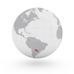 Mappamondo America, Paraguay