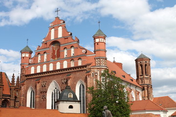 Fototapeta na wymiar Kościół Bernardynów, Wilno