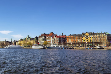 Obraz na płótnie Canvas view of Strandvagen, Stockholm