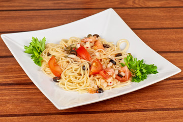 Pasta with vegetable