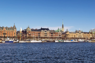 Fototapeta premium view of Strandvagen, Stockholm