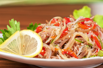 Fresh funchozy salad