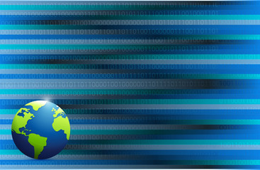 business globe illustration design