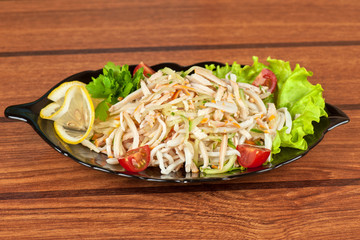 Salad with calamary