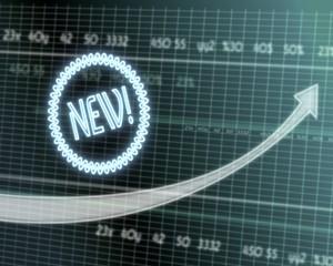 new icon on stock market graph