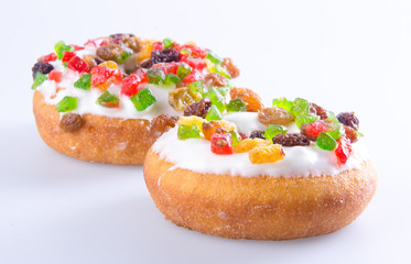 Donut, Colorful Donuts on background