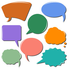 colorful communication bubbles