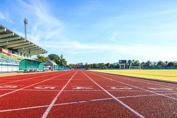 Poster Running track  in the morning. © muangsatun