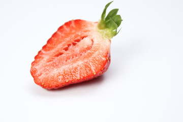 Erdbeere geschnitten