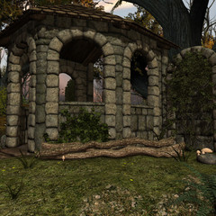 Naklejka premium Fantasy Background