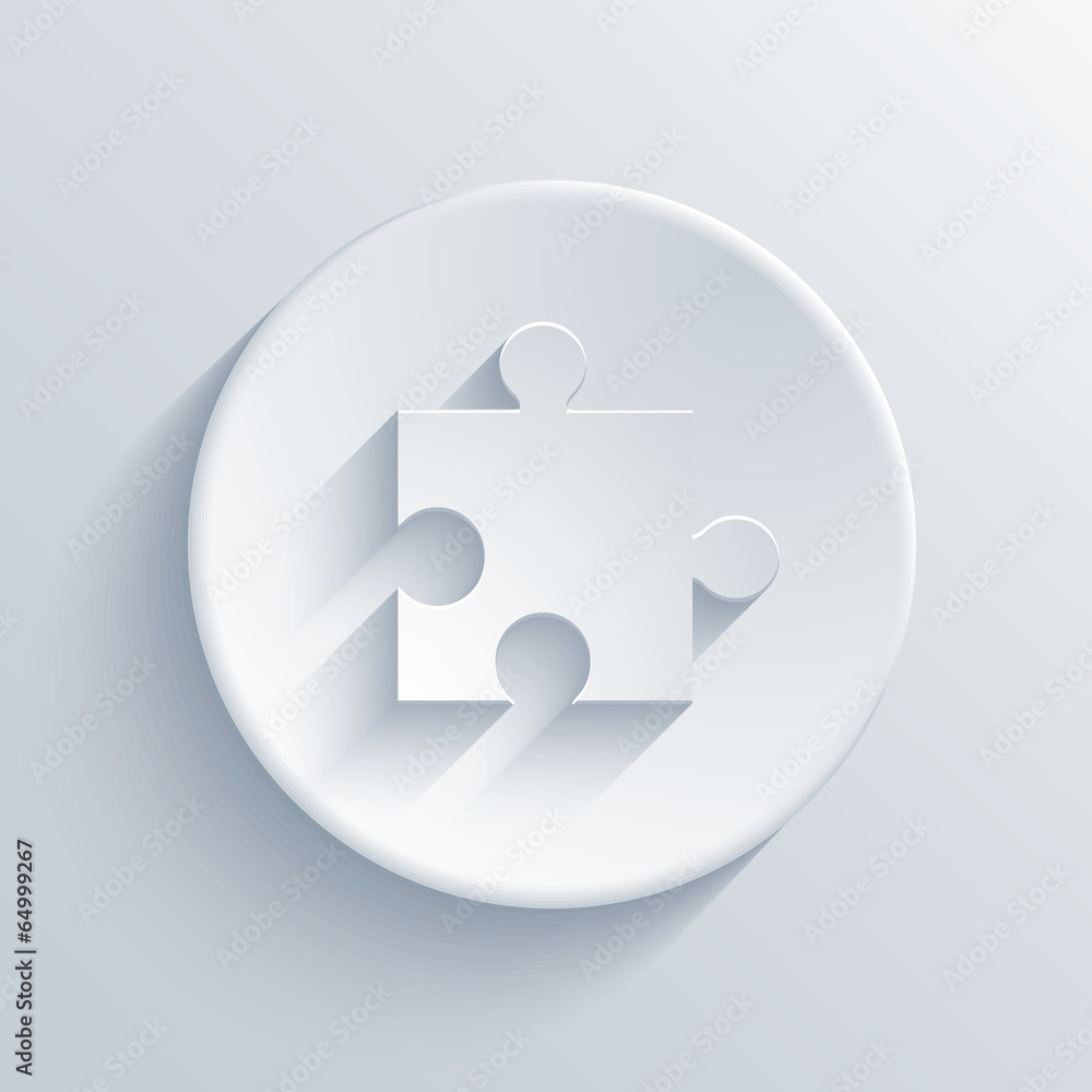 Poster Vector modern puzzle icons background.