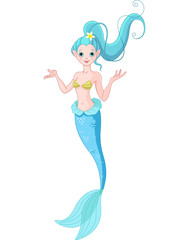 Cute Mermaid Presenting